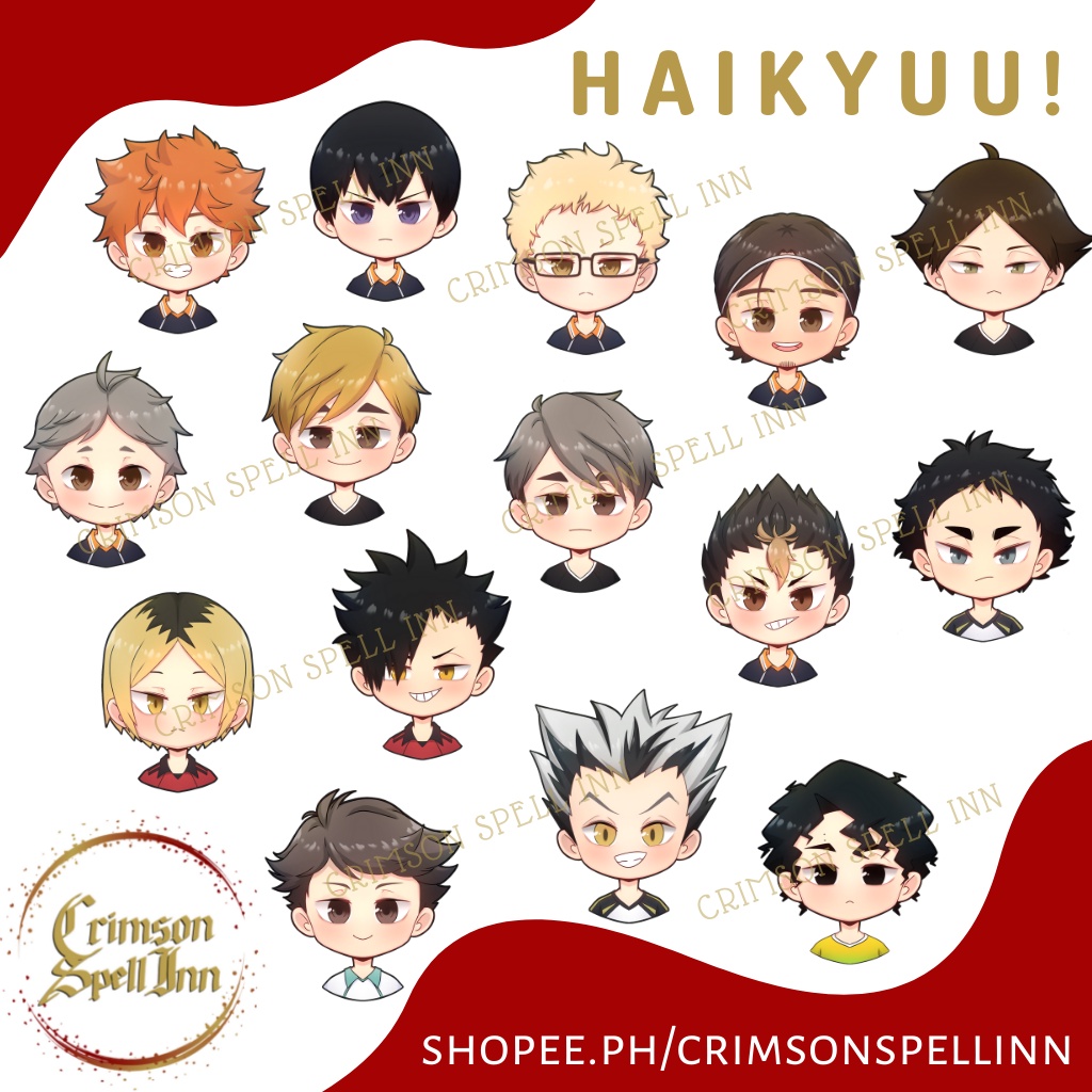 Haikyuu Waterproof Stickers | 1.5