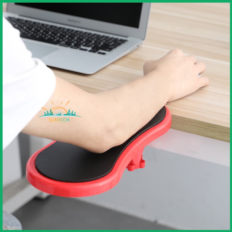 Rotating Computer Arm Support Attachable Arm Rest Pad on Desk Computer ...