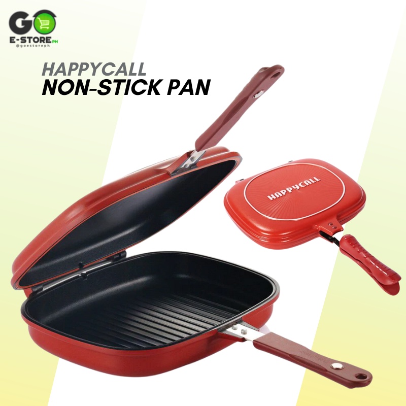 AUTHENTIC HAPPY/CALL 100 SPECIAL DOUBLE SIDED GRILL/FRYING PAN