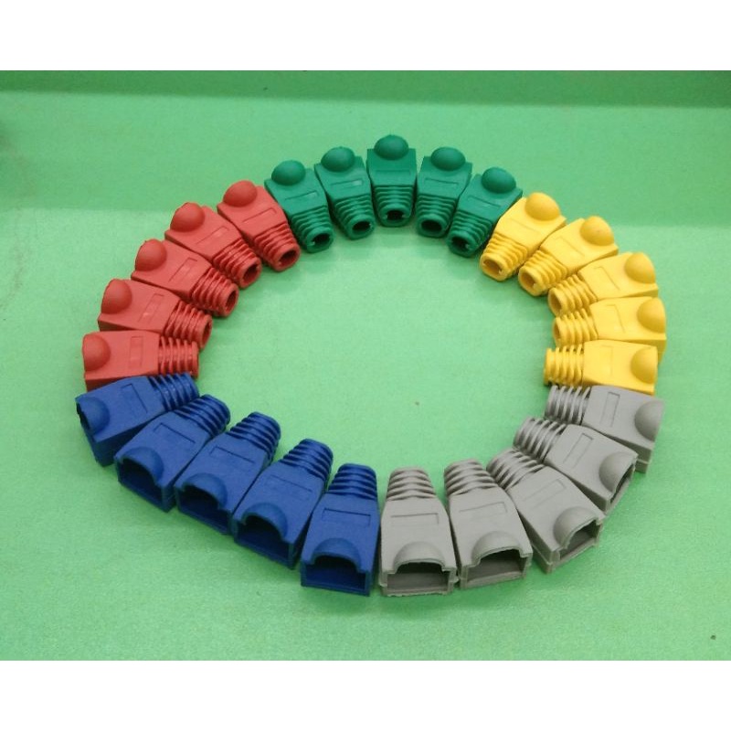 GF22010 5PCS/PACK AMP RJ45 BOOTS/RJ45 RUBBER BOOT CONNECTOR AMP ...