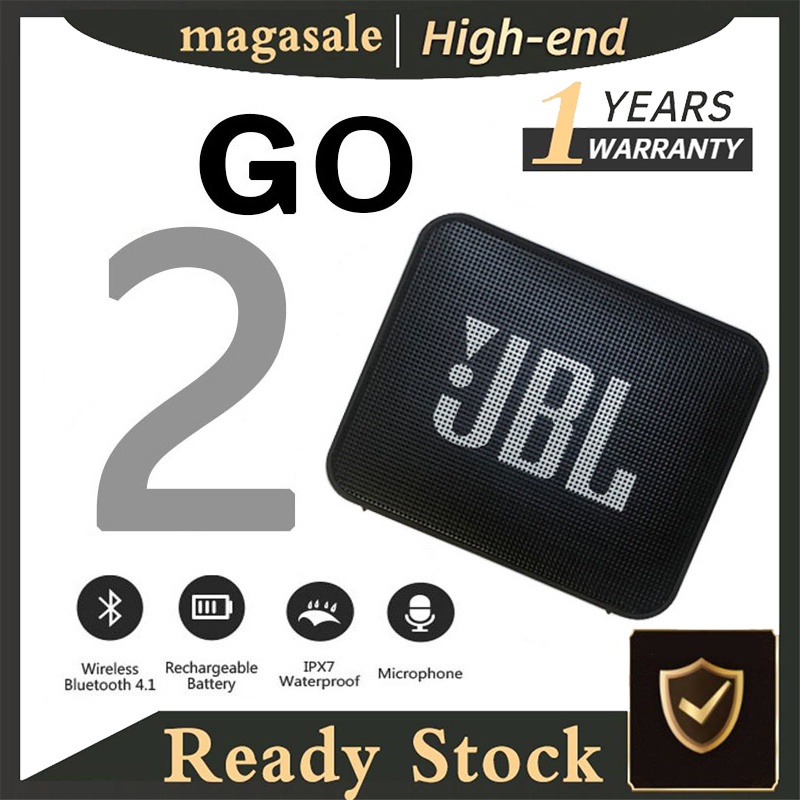 COD JBL Go 2 Wireless Bluetooth Speaker IP67 Waterproof Portable ...