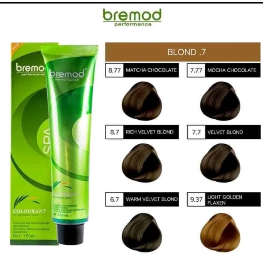 Bremod Hair Color Cream (Brown/Blond) 100ml BRR301 hair dye low damage