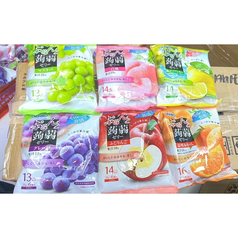 japan jelly orihiro konjaku 6pcs per pack 12pcs per pack 240grams