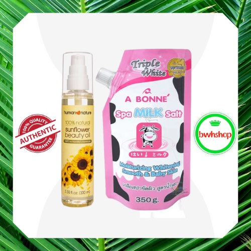 Authentic Human Nature Sunflower Oil with Authentic A bonne Spa Milk