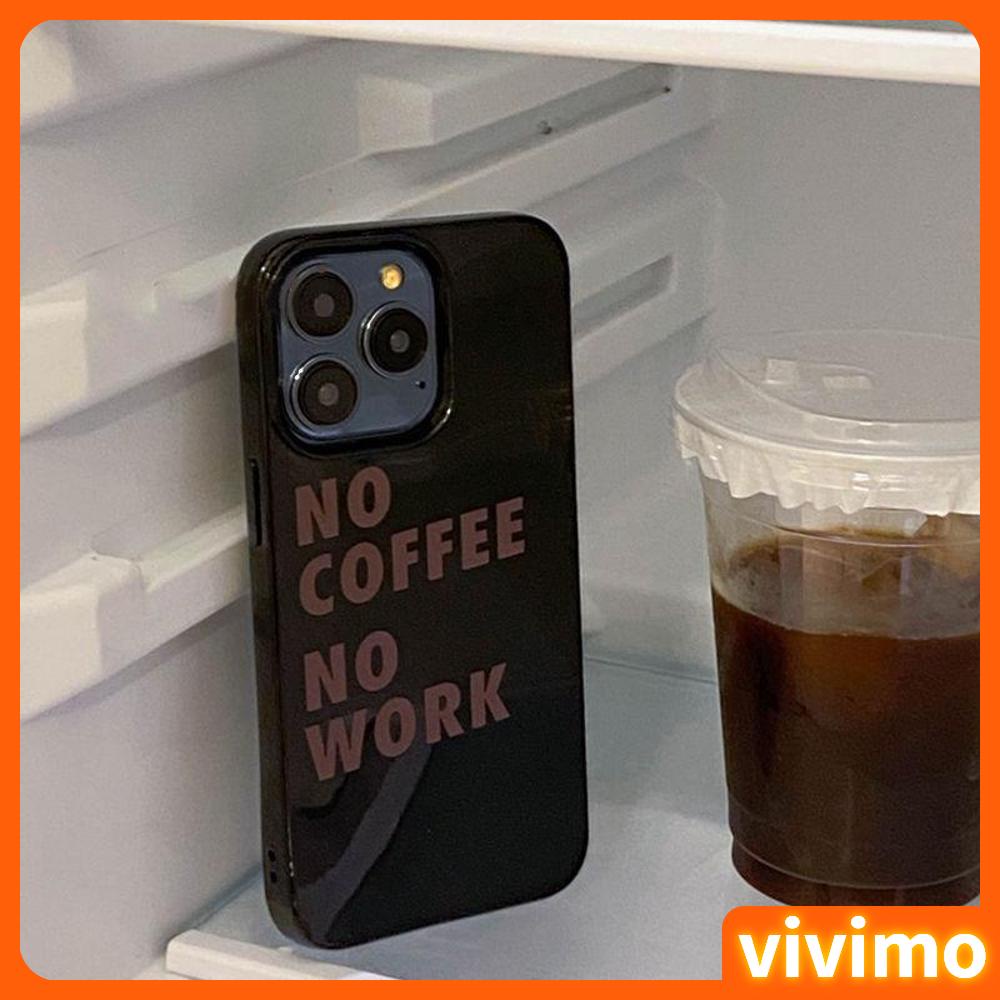 iPhone 14 Pro Max Phone Case TPU Soft Candy Case Coffee Glossy Black Case Camera Protection