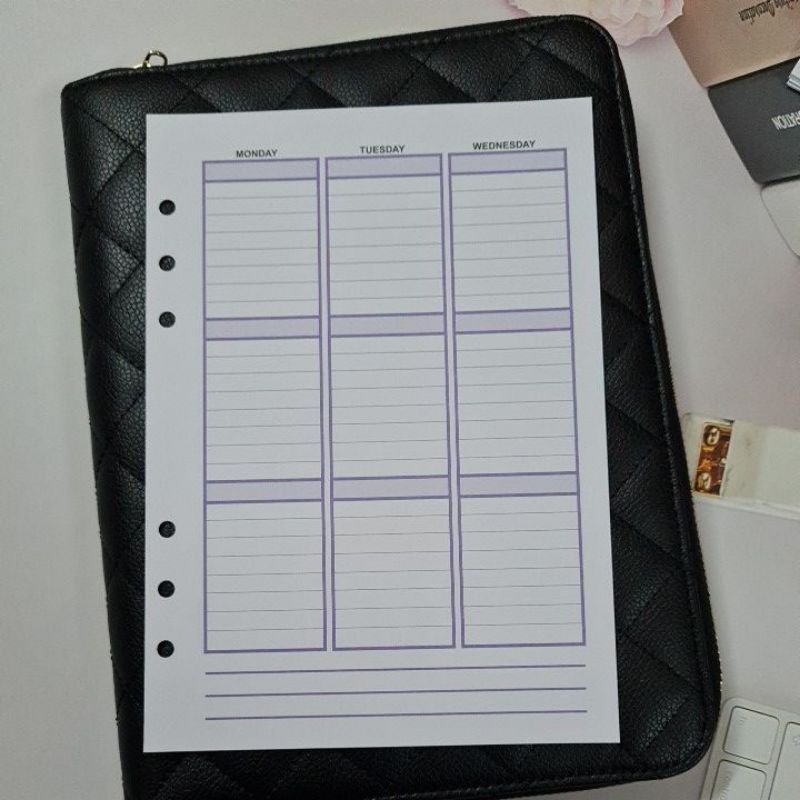 IA511. VERTICAL LINE A5 6 RING PLANNER INSERTS REFILL Shopee Philippines