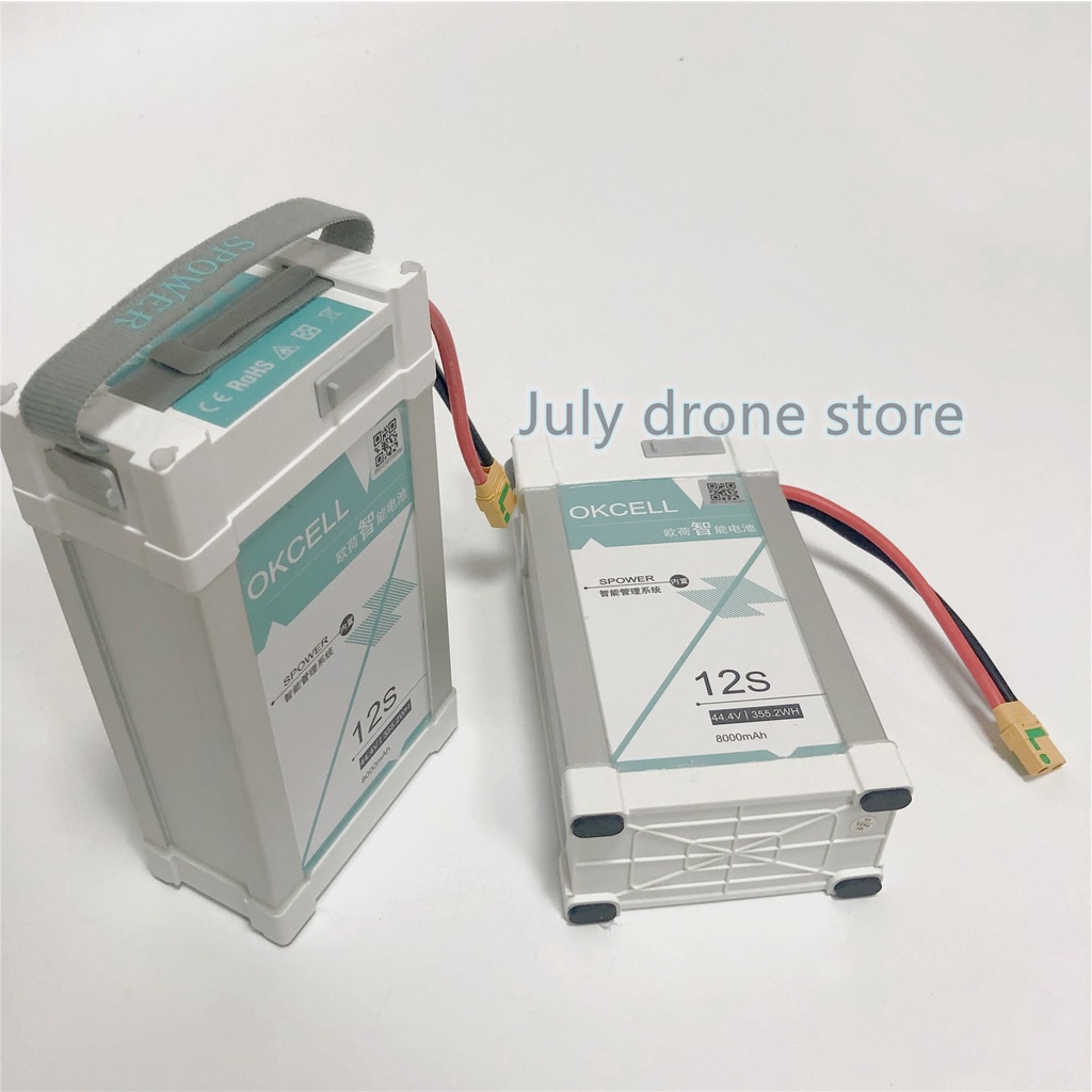 Original OKCELL 44.4V 12S 8000mah Battery 정품 배터리UAV flight battery 20C