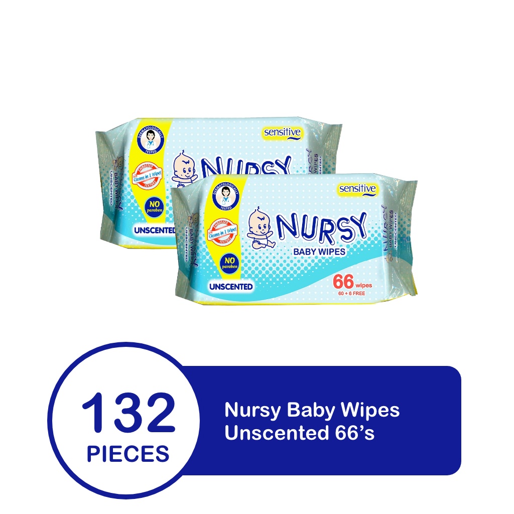 Nursy Baby Wipes Unscented S X Packs Shopee Philippines