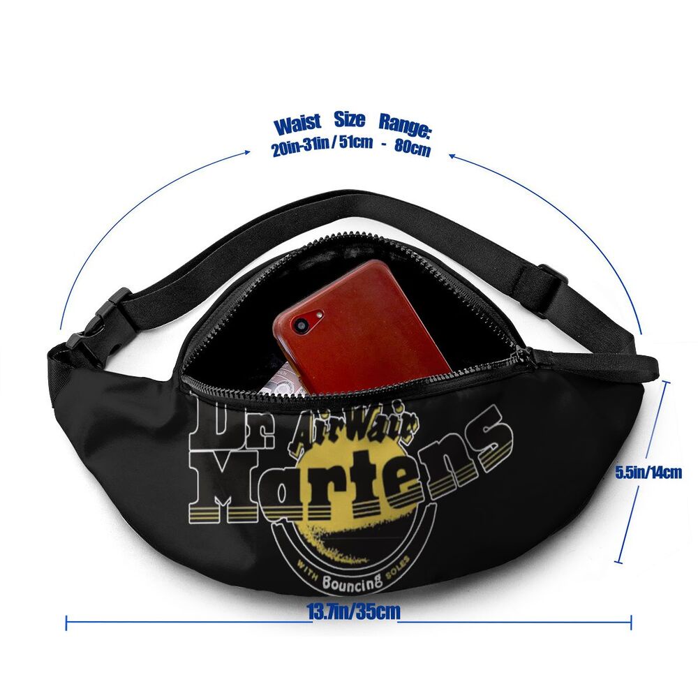 Sport Bag Zip Fanny Pack for Women and Men Dr Martens Logo with Adjustable Belt for Hiking Running and Cycling Shopee Philippines