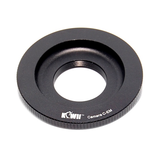 KIWIFOTOS Camera C-EM Adapter (for) C-mount Lenses to Sony E-mount ...