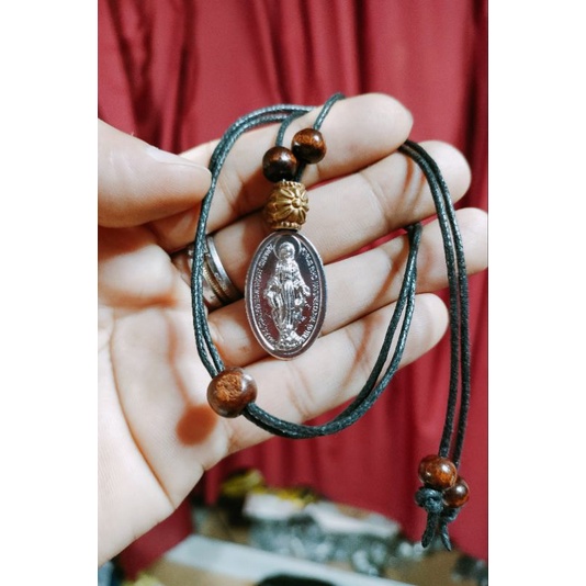 Miraculous Medal of The Blessed Virgin Mary Chocker Necklace