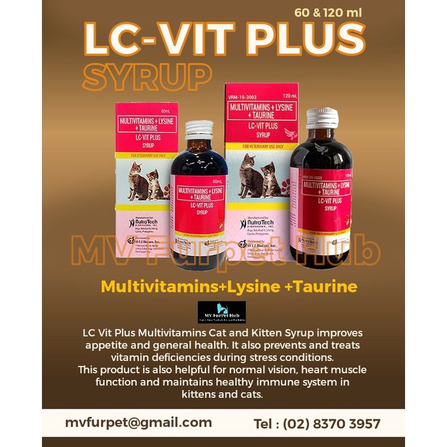 LCVIT Plus ( Multivitamins + Lysine +Taurine) Shopee Philippines