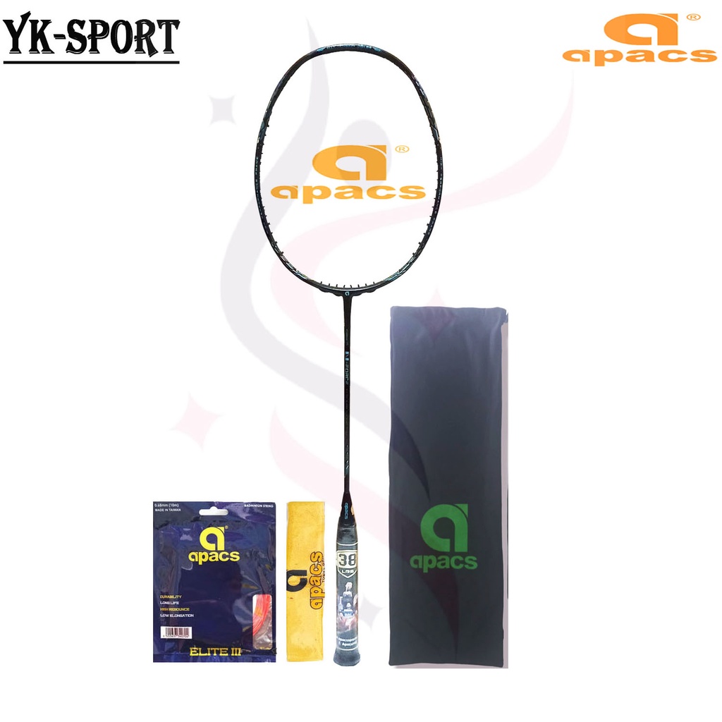Apacs N Force Badminton Racket 111 38Lbs Complete Bonus | Shopee ...