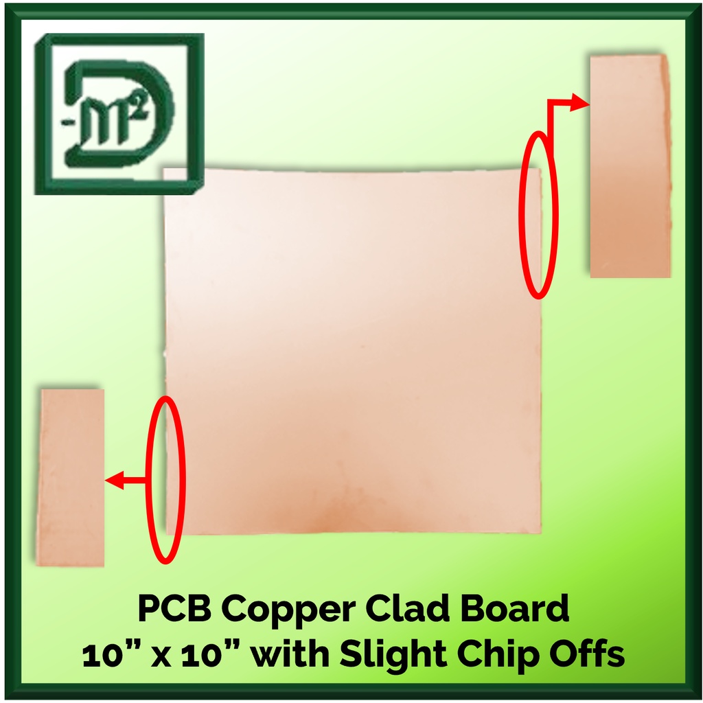 PCB Copper Clad Board Single Side 4x6, 4x8, 4x10, 6x10, 10x10, 12x12