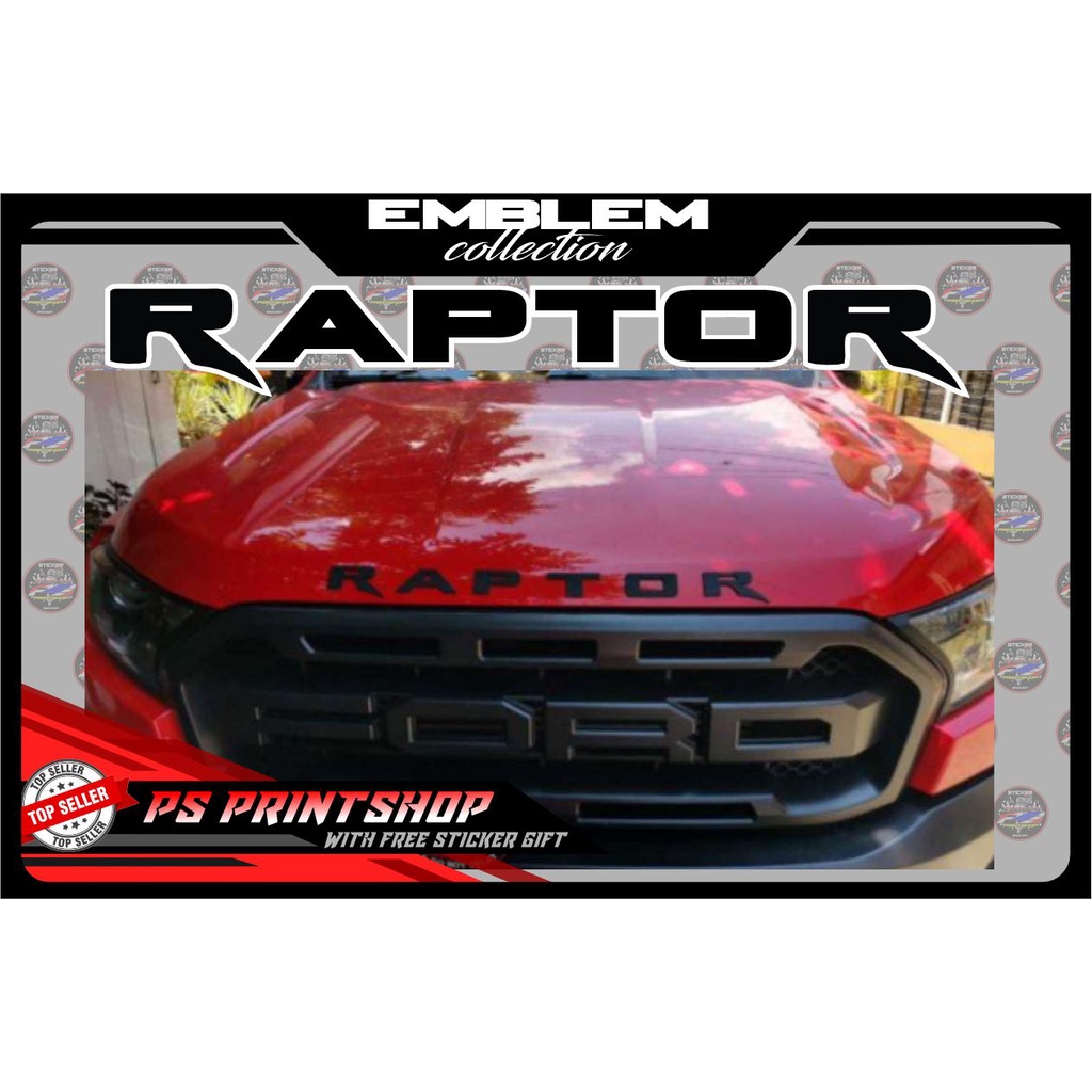 Raptor Ford Emblem for Hood Acrylic 3mm durable & High Quality | Shopee ...