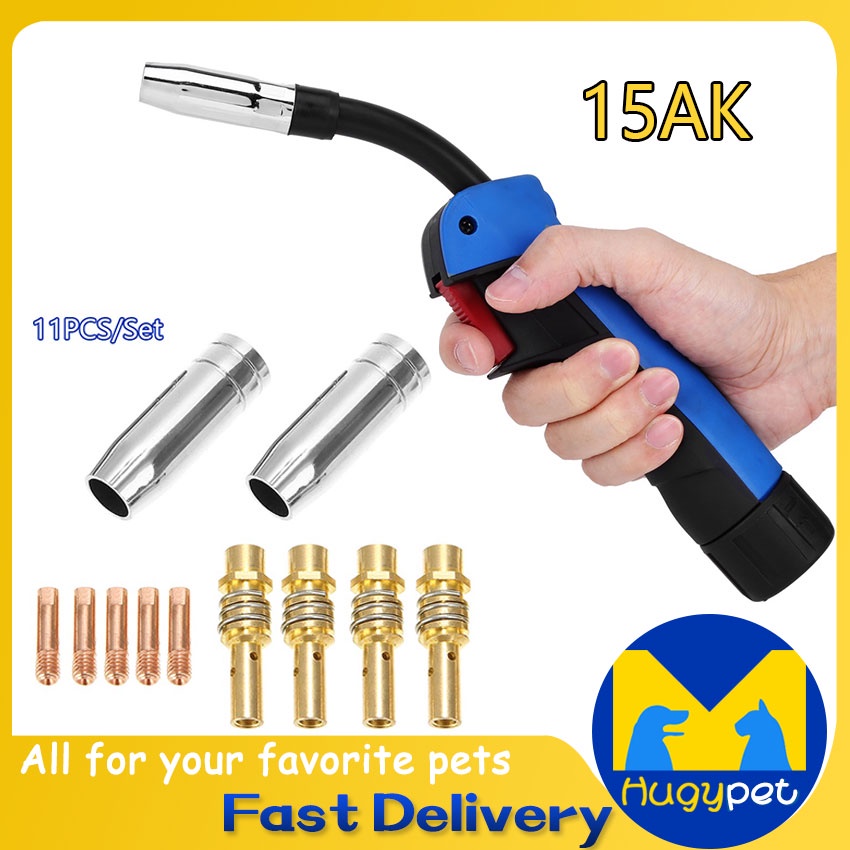 Ak Mig Mag Mb Welding Torch Air Cooled Contact Tip Swan Neck Holder Gas Nozzle Parts Shopee