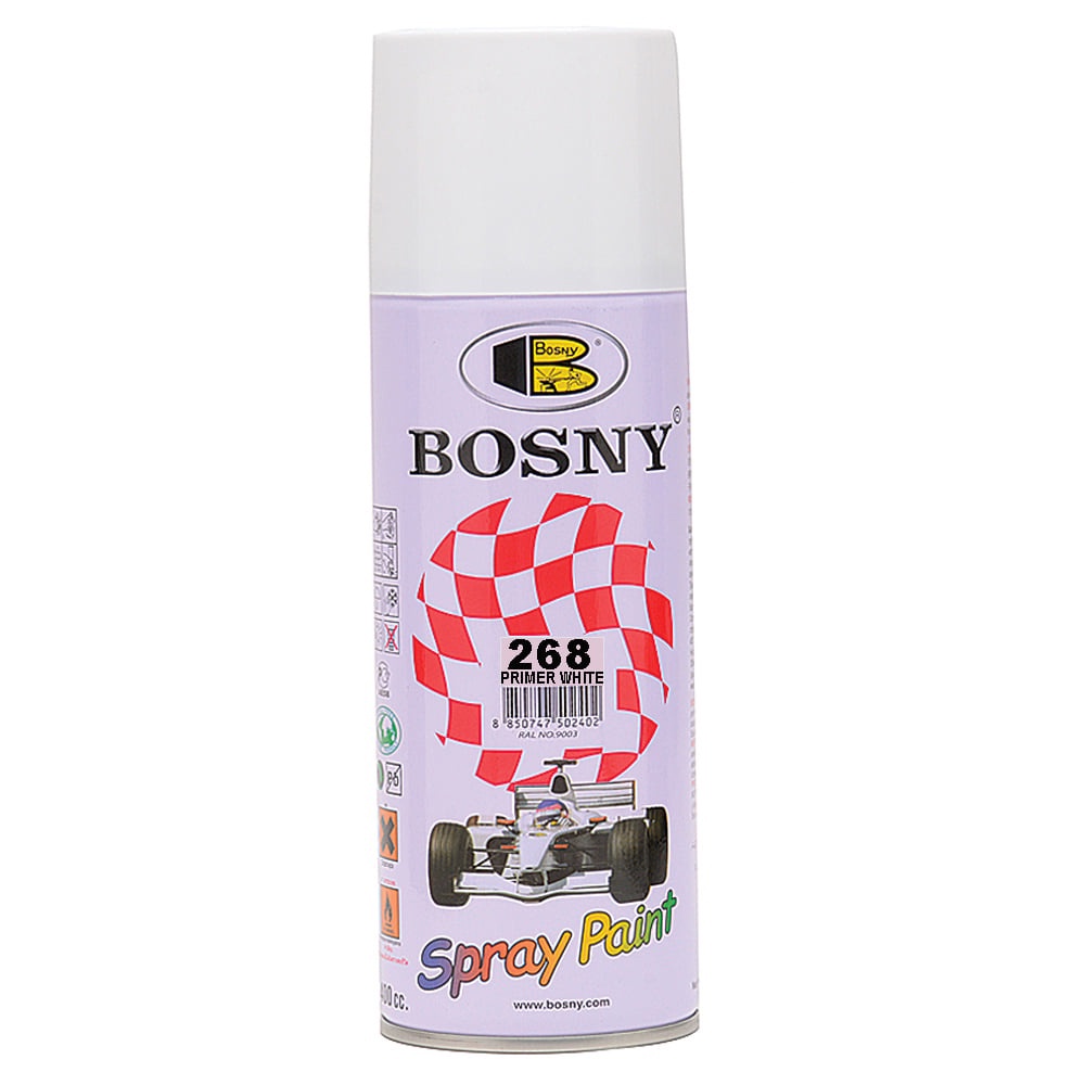 Bosny Acrylic Spray Paint 400ml Primer White No. 268 Shopee Philippines