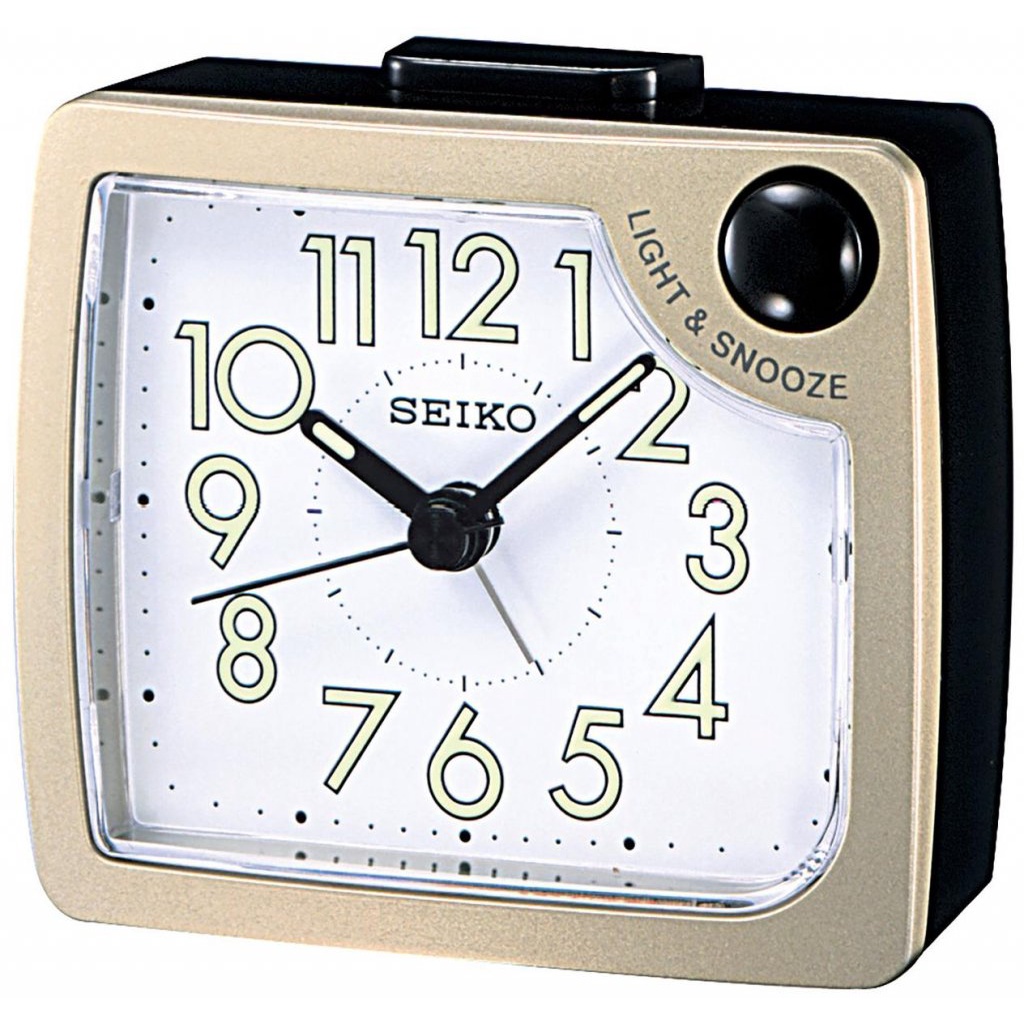 Seiko qhe120 Alarm Clock all Colors quiet sweep lumibrite gold