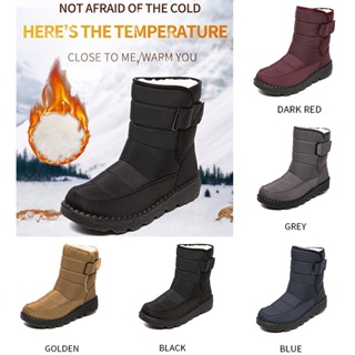  Lazzy Womens Warm Snow Boots Winter Mid Calf Boots Anti-Slip  Winter Shoes for Women Black Size 4 : Clothing, Shoes & Jewelry