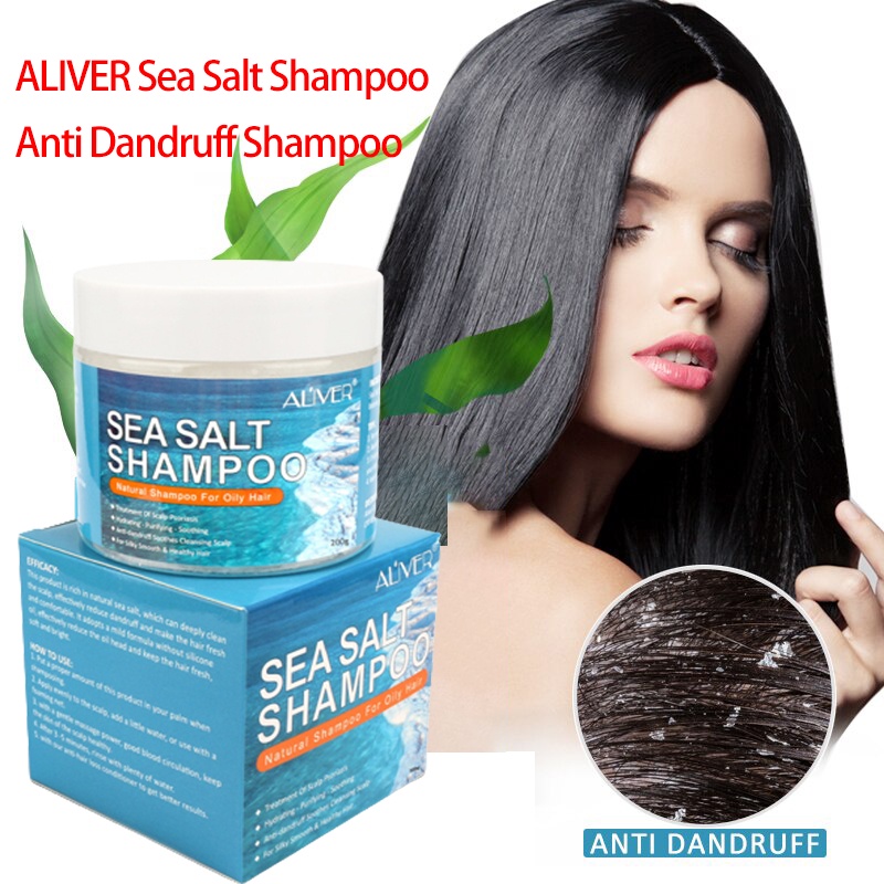 Aliver Sea Salt Shampoo Anti Dandruff Shampoo 200g For Scalp Psoriasis