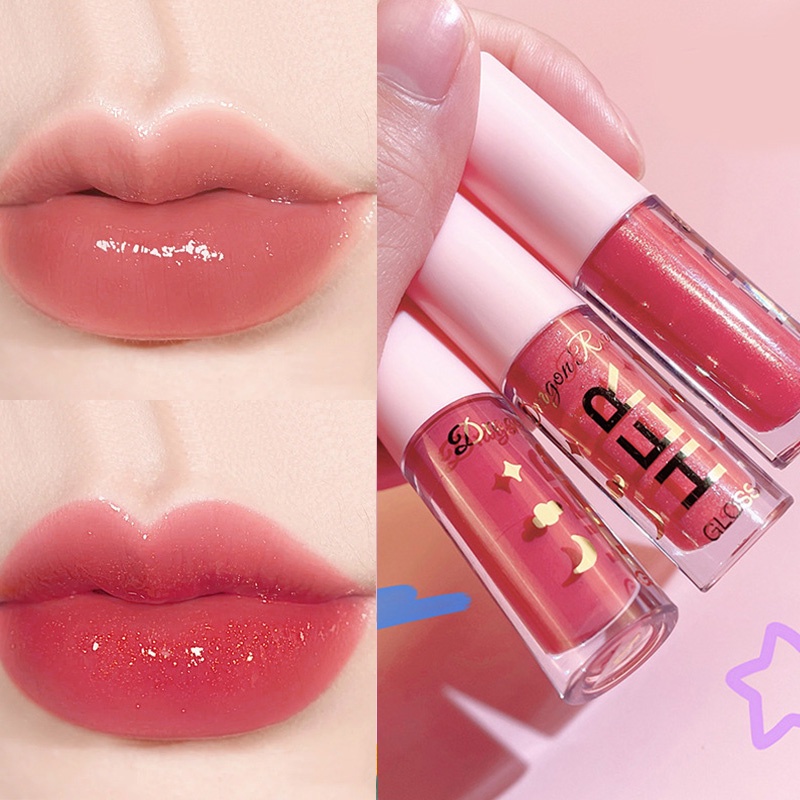 Likesing Glitzer Lipgloss Set – 24 Stunden Halt, Mit Spiegel, Pflegende Formel, Für Damen Als Geschenk