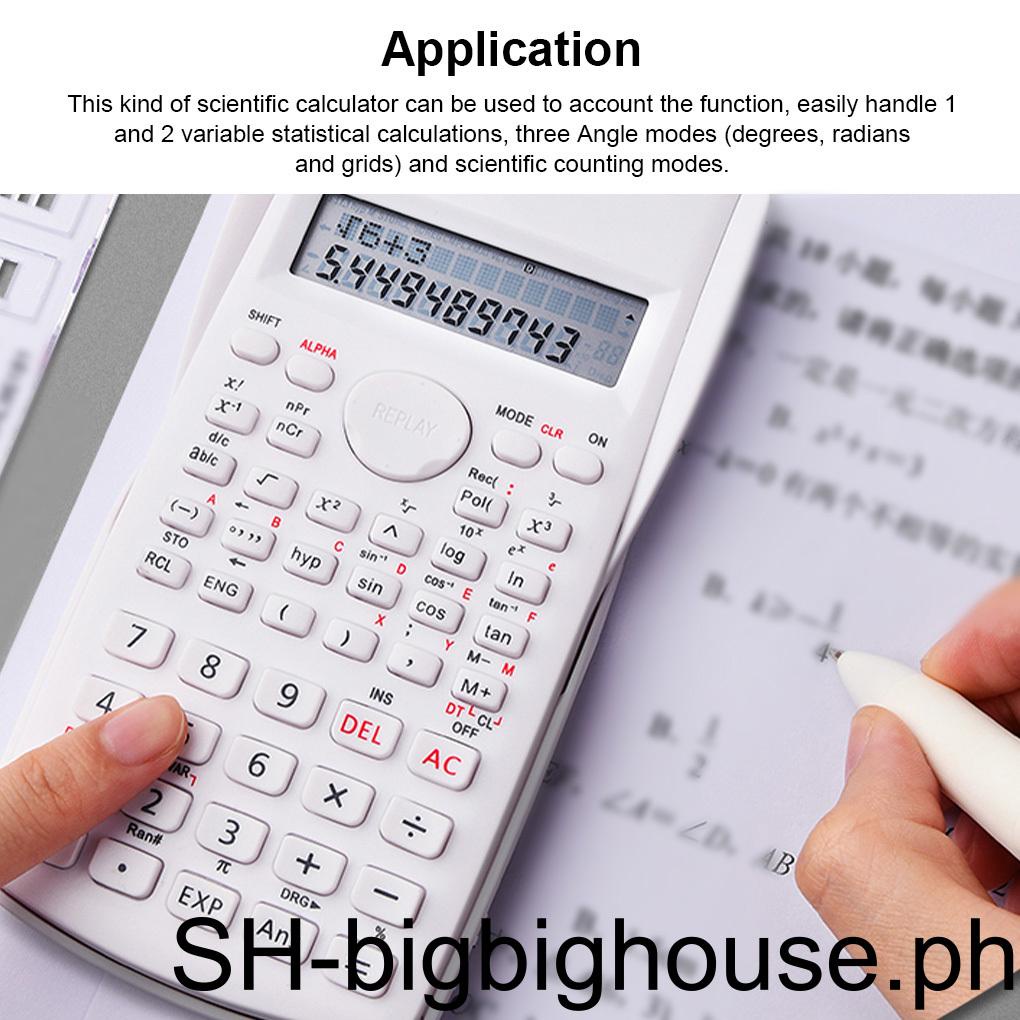 1/2/3 Scientific Calculator Engineering 12 Digits 2 Line Display