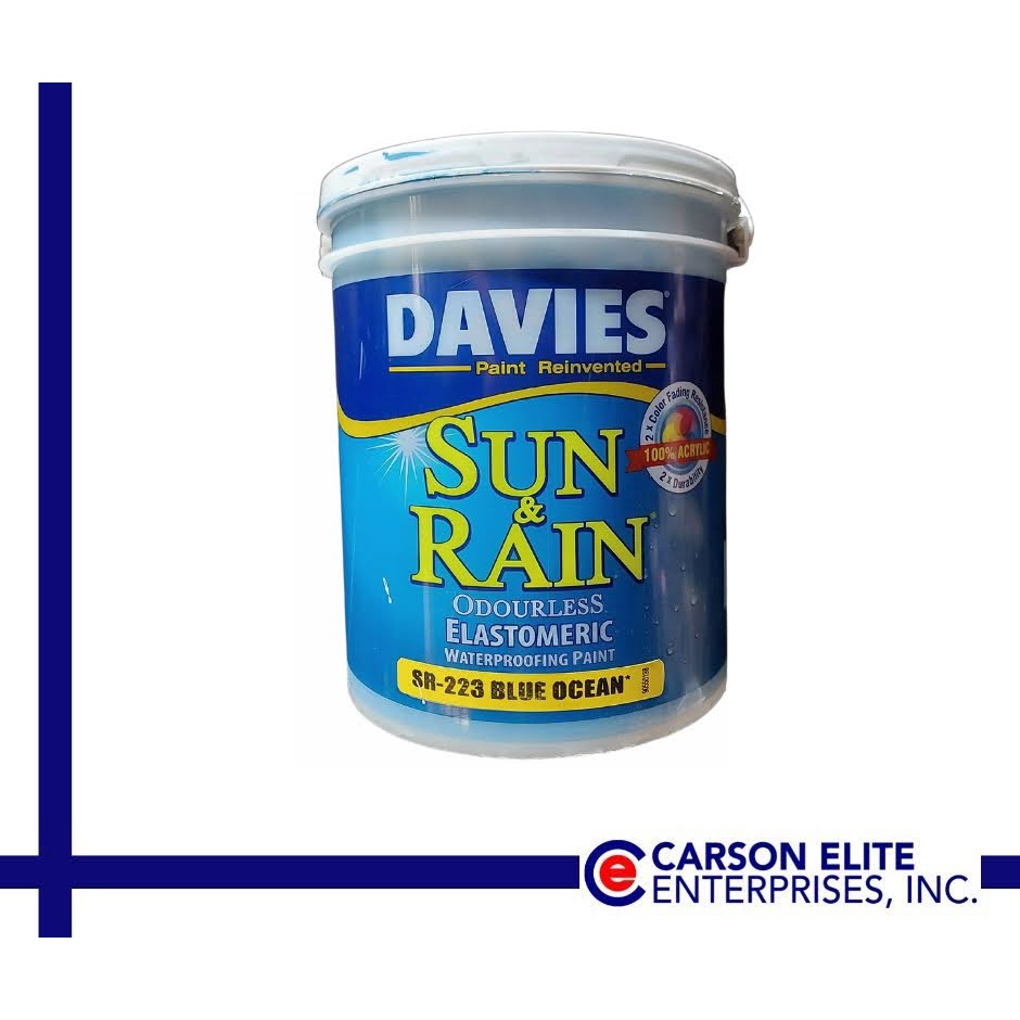 DAVIES Sun and Rain Odorless Elastomeric Waterproofing Paint 4 Liters