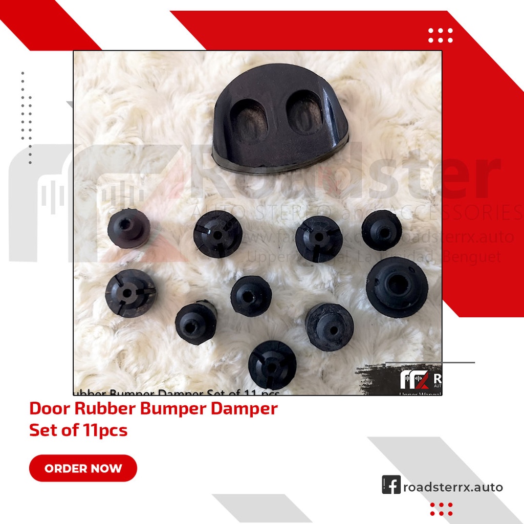 Door Rubber Bumper Damper Set of 11pcs for Mitsubishi Pajero Gen2/FM