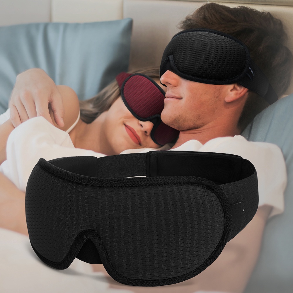 Breathable 3D Sleeping Mask Block Out Light Sleep Mask For Eyes ...