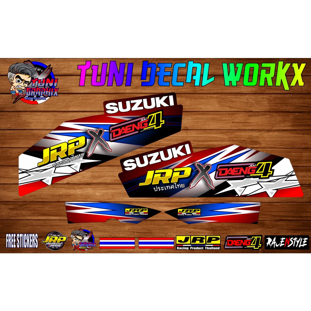 SUZUKI X4 JRP X DAENG THAI DECALS | Shopee Philippines