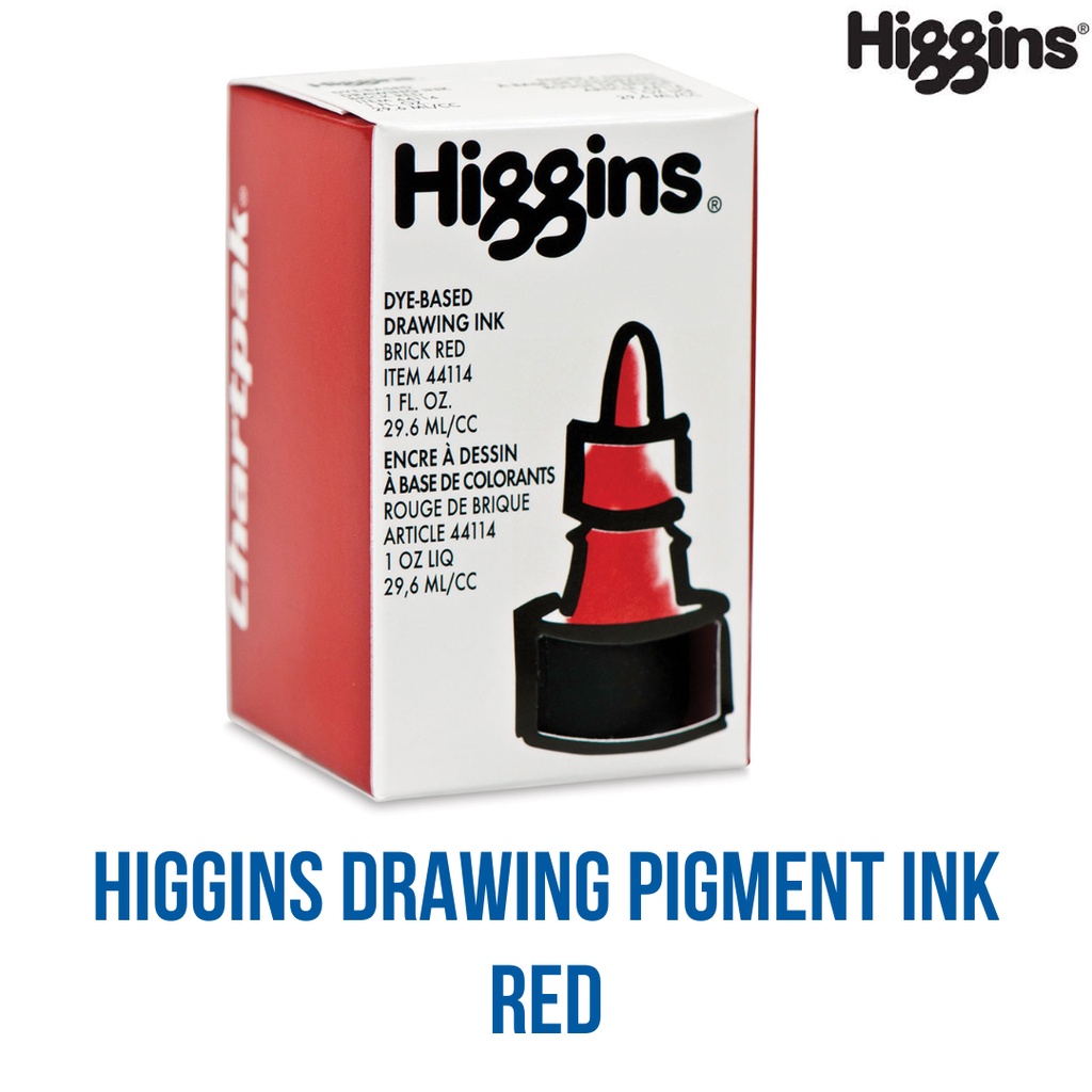 Art Hub - Higgins Red / Blue Drawing Ink (Calligraphy Dye-Based ...