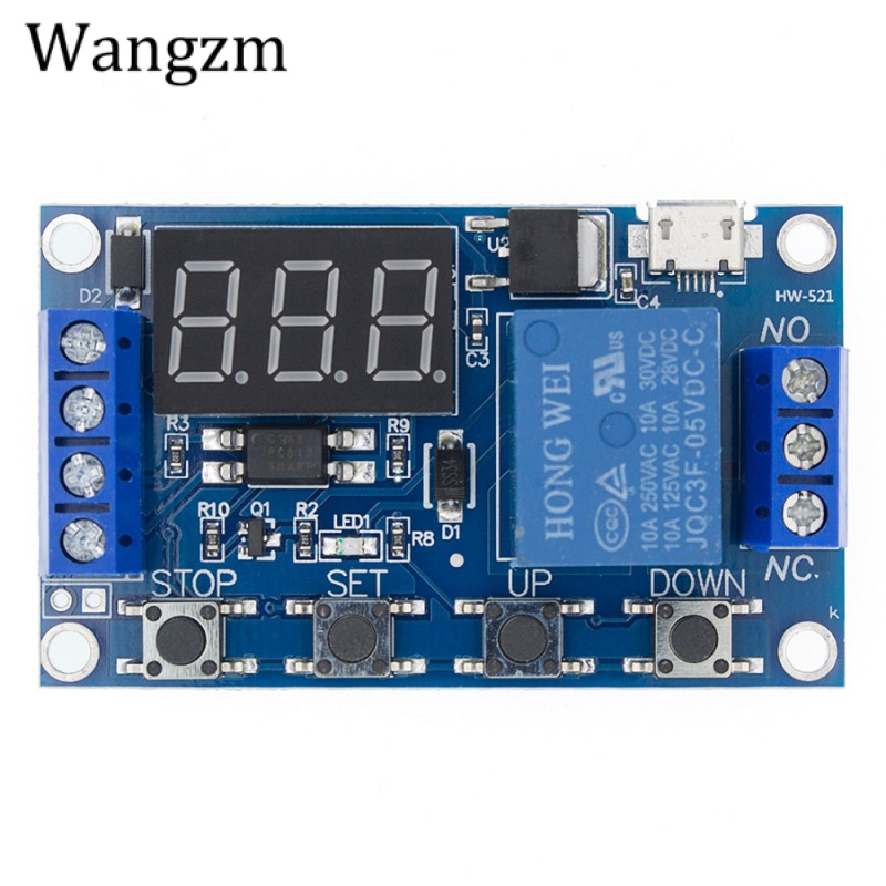 6-30V Relay Module Switch Trigger Time Delay Circuit Timer Cycle ...