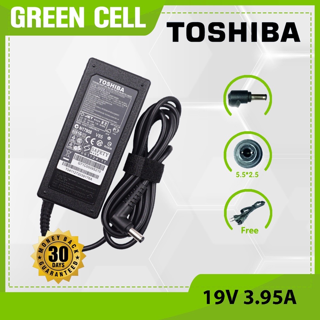 thumbnail image 2 of TOSHIBA Tecra A50 / R950 Laptop AC Charger Power Adapter - 19V - With Power Cord 2 of 5