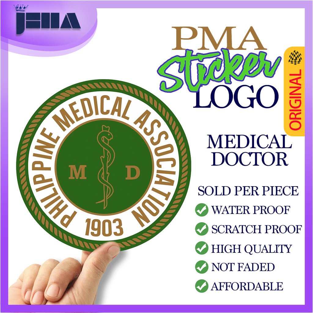 Vinyl Stickers PMA Philippine Medical Association Logo Waterproof