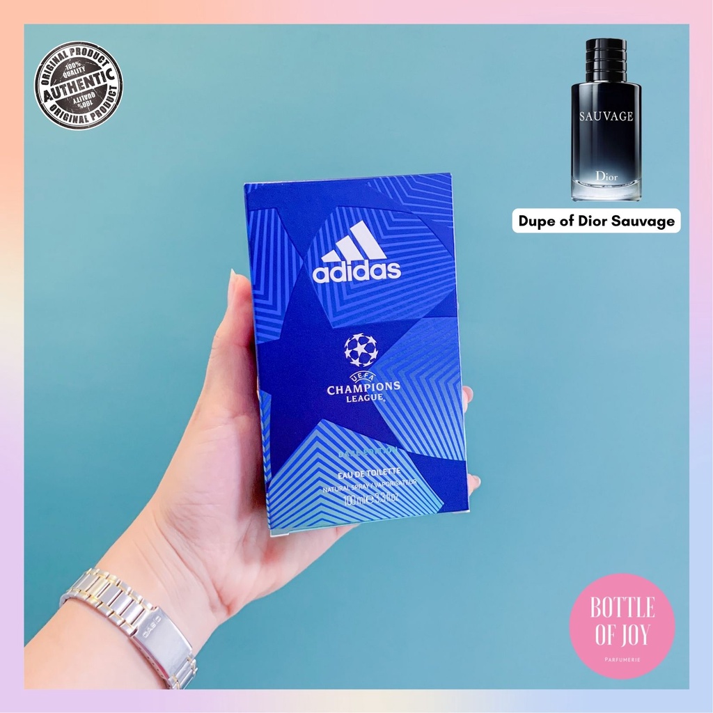 Uefa Champions League Dare Edition Adidas For Men Edt 100 Ml Shopee