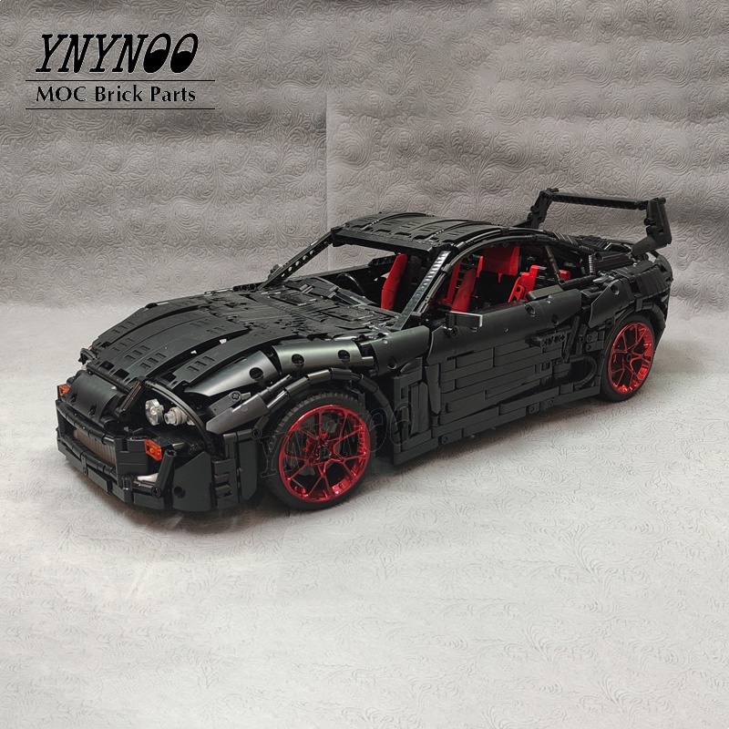 3800Pcs Technical MOC SUPRA MK4 [A80] Supercar Wheeled Machine Sports ...