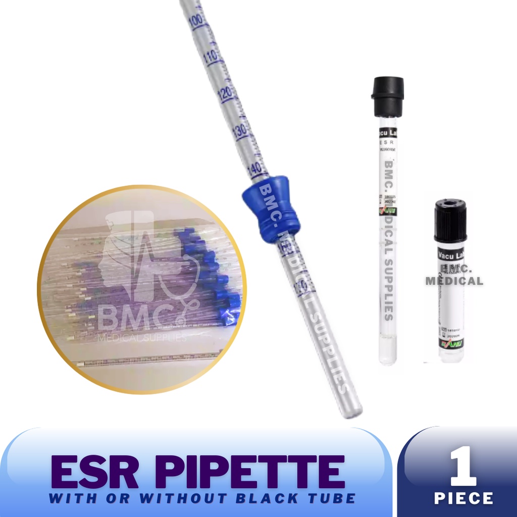 ESR Pipette (WESTERGREN) & with Black Top Shopee Philippines