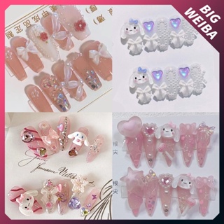 10pcs Cinnamoroll Nail Charms Kuromi Nail Charms Hello Kitty Nail Charms