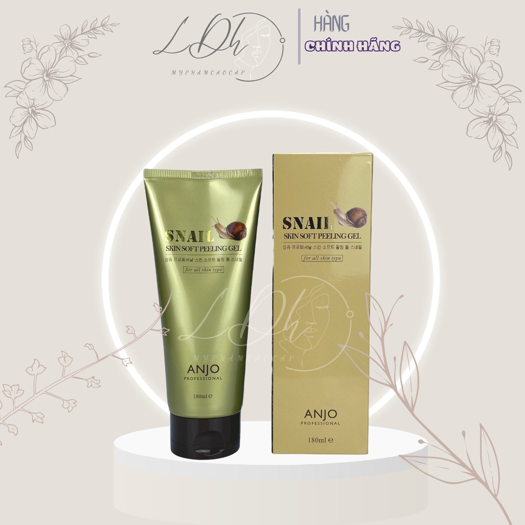 Anjo Korean snail face scrub Gel cleans deeply moisturizing 180ml