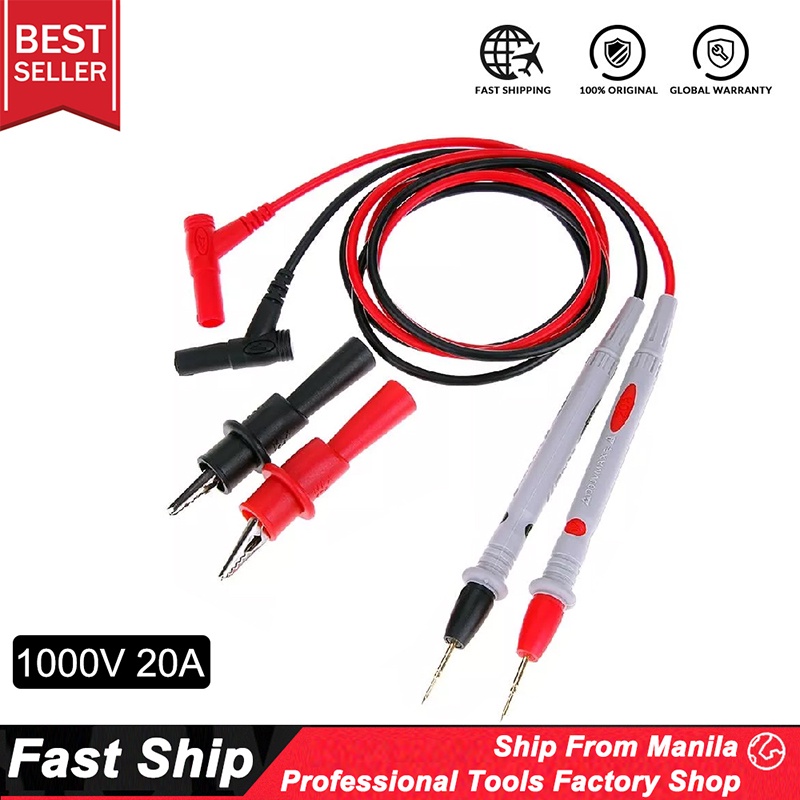 120cm Universal Multimeter Probe Test Leads For Digital Multimeter ...