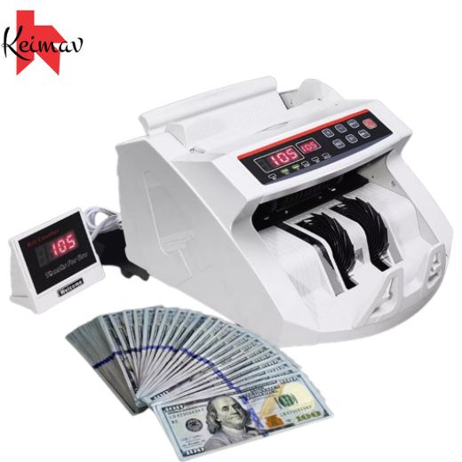 Money Bill Counter Machine Counterfeit Detector Cash Bill Counting