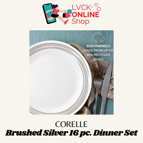 Corelle brushed outlet silver