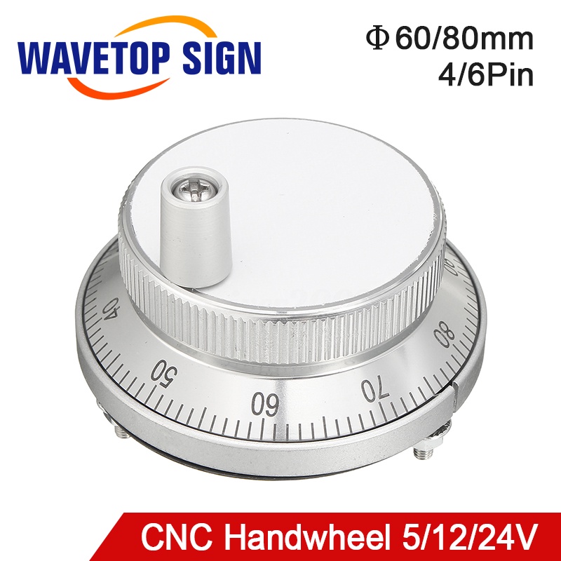 C Pulser Handwheel 5V 6Pin Pulse 100 Manual Pulse Generator Hand Wheel ...