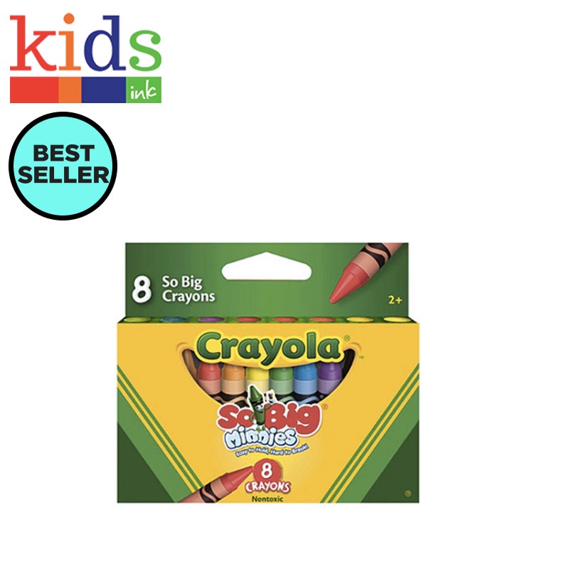 Crayola Jumbo Crayons 8 Colors So Big Minnies Kids Ink Shopee Philippines