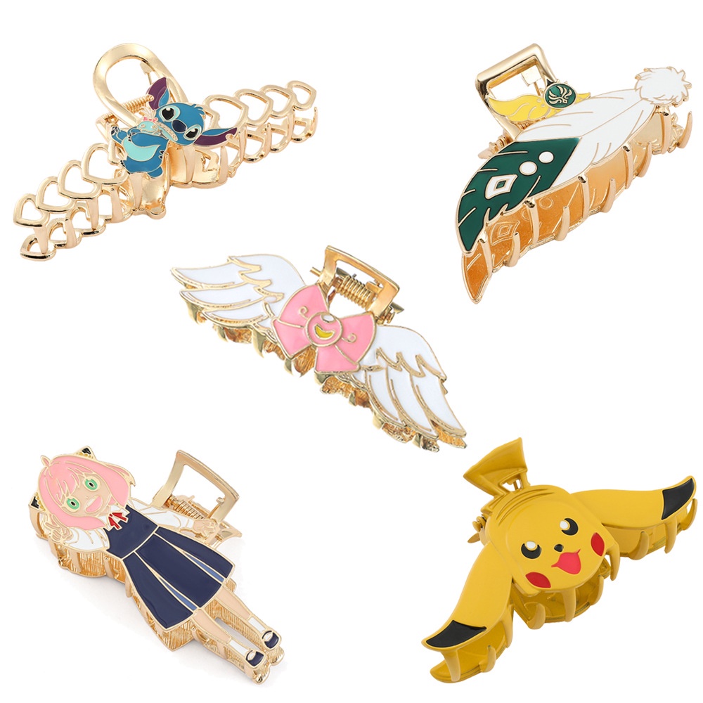Hair Clip Anime Merchandise Pikachu Accessories Female Shopee Philippines