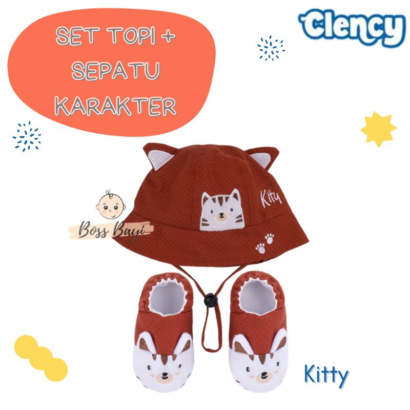 CLENCY Character Baby Shoes Set Hat- CLT4441 CLT4442 CLT4443 CLT4444 ...