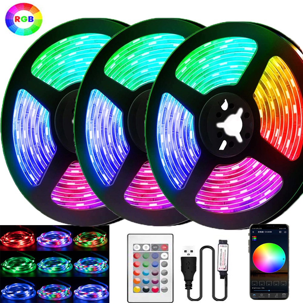 Usb LED Strip Light RGB 2835 Bluetooth Control Flexible Light 5V with ...