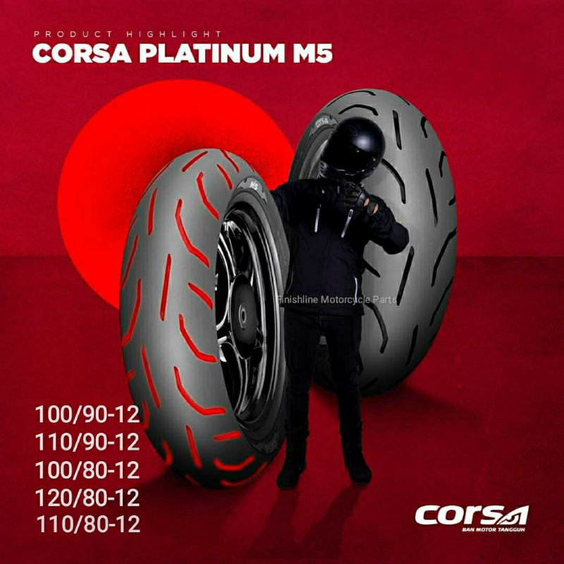 Corsa Size 12 Platinum Series M5 Motorcycle Tire Yamaha Gravis Scooter