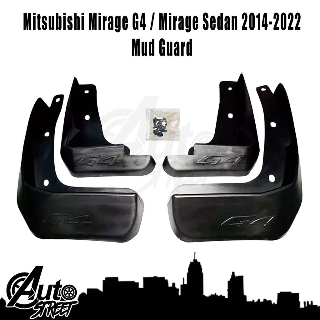 Mitsubishi Mirage G4 2014 2022 Mud Flap Mud Guard With Embossed G4