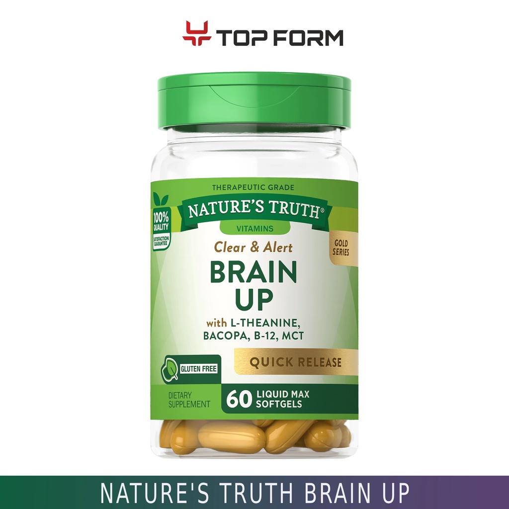 Nature S Truth Brain Up With L Theanine Bacopa B Mct Liquid